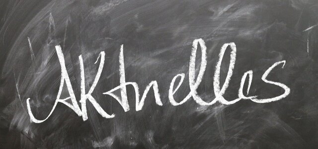 Blackboard mit Schriftzug 